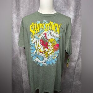 Shark Attack Tee | GhostGrid Apparel | Bold Retro DTF Print | 100% Cotton